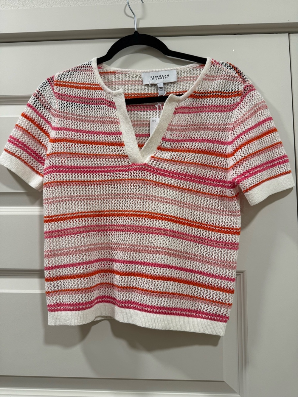 Derek Lam Crosby short sleeve sweater